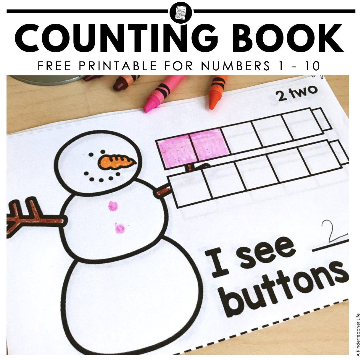 snowman counting book (freebie included!) - a kinderteacher life